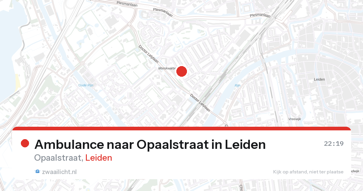 Ambulance naar Opaalstraat in Leiden — 3 feb 2026