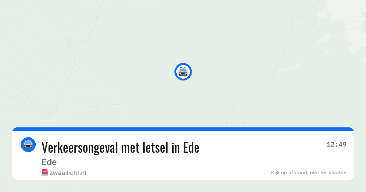 Verkeersongeval met letsel in Ede — 24 jun 2026
