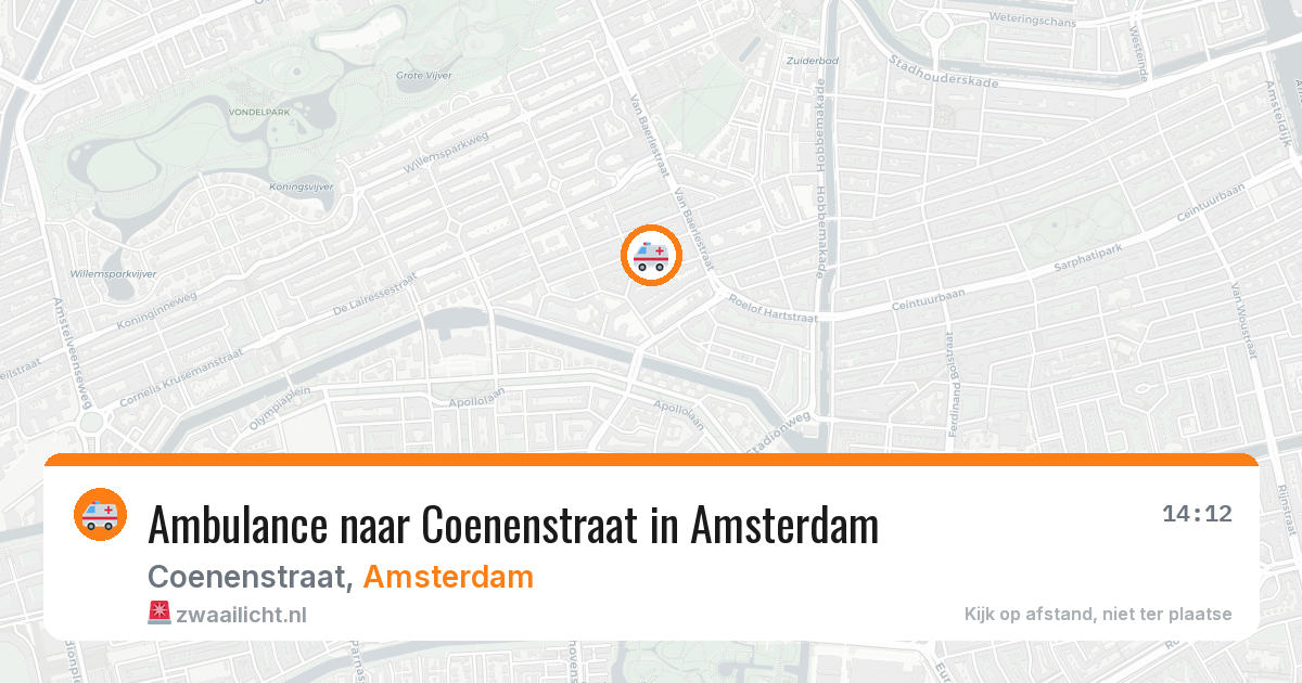 Ambulance naar Coenenstraat in Amsterdam — 7 jul 2026