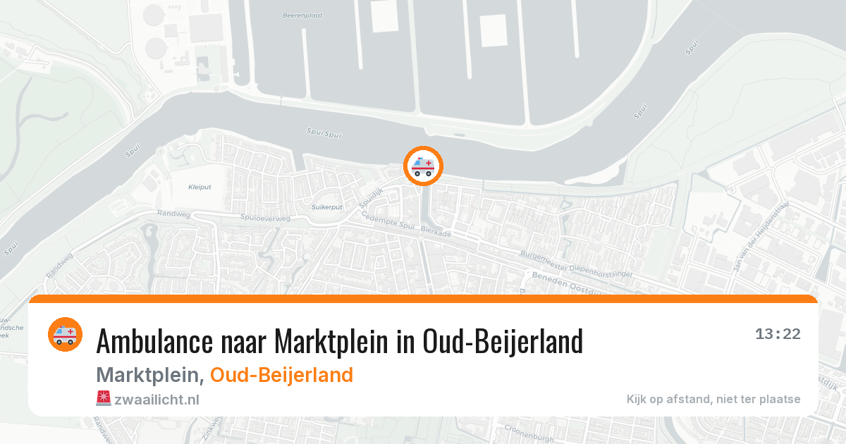 Ambulance naar Marktplein in Oud-Beijerland — 4 jul 2026