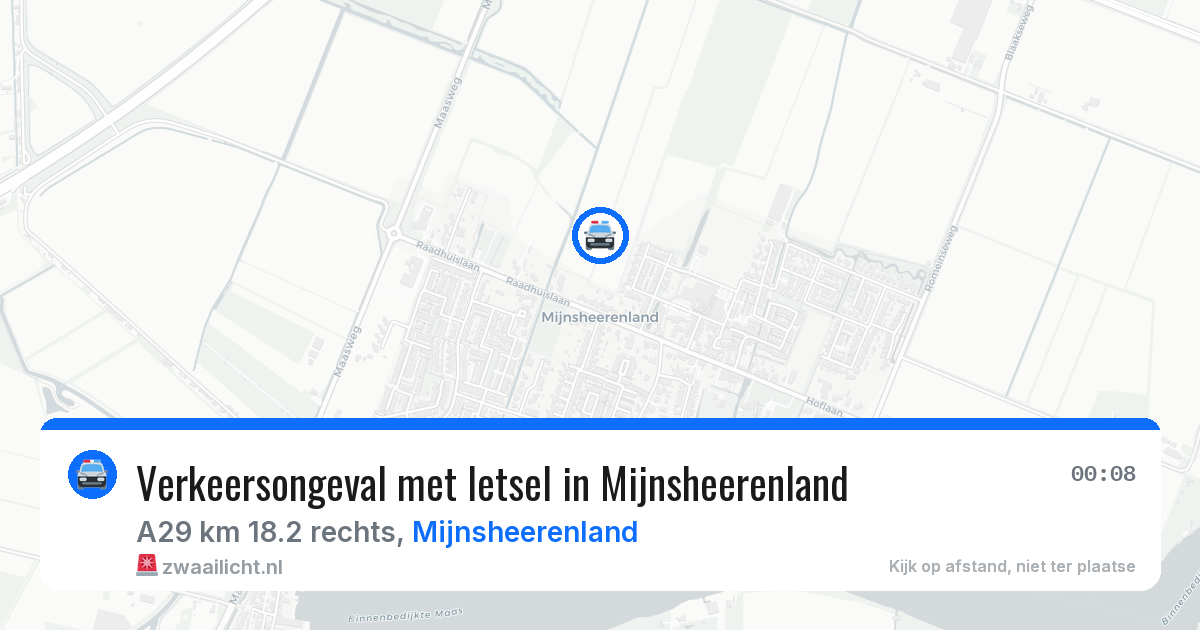 Verkeersongeval met letsel in Mijnsheerenland — 7 feb 2026
