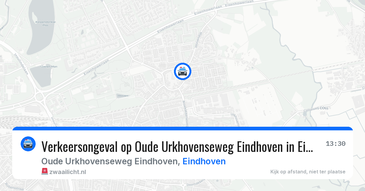 Verkeersongeval op Oude Urkhovenseweg Eindhoven in Eindhoven — 27 mei 2026