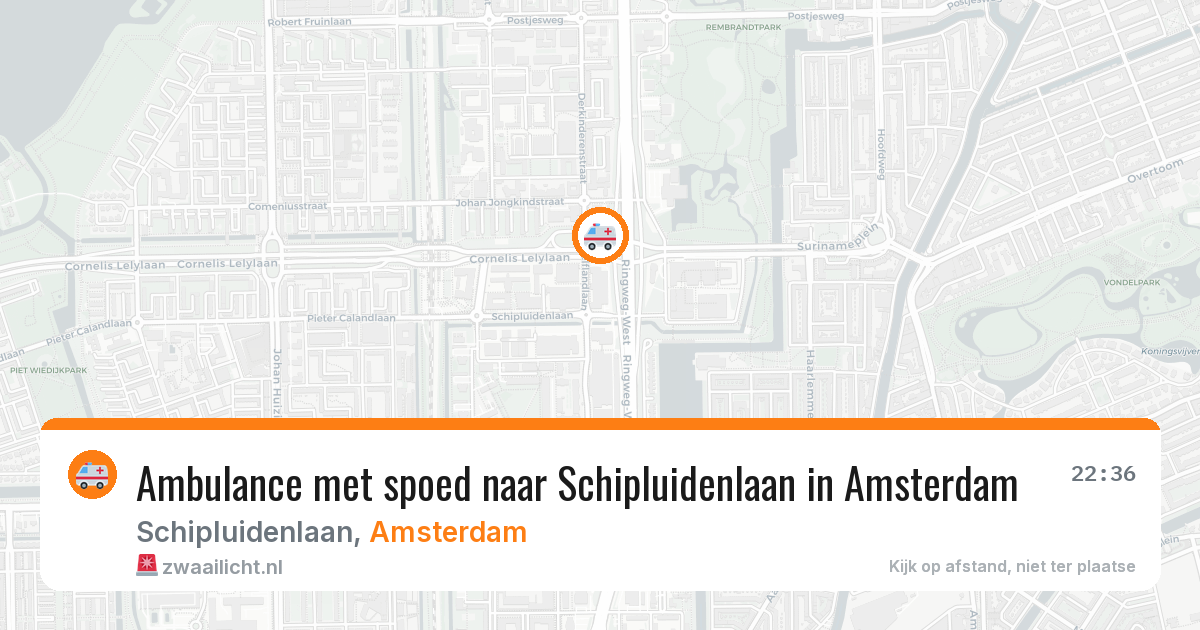 Ambulance met spoed naar Schipluidenlaan in Amsterdam — 29 jan 2026