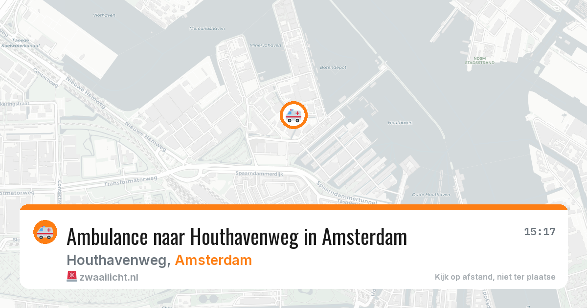 Ambulance naar Houthavenweg in Amsterdam — 10 mei 2026