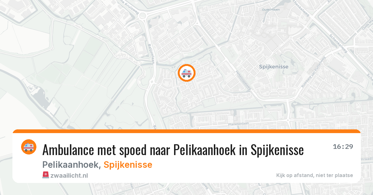 Ambulance met spoed naar Pelikaanhoek in Spijkenisse — 11 jun 2026