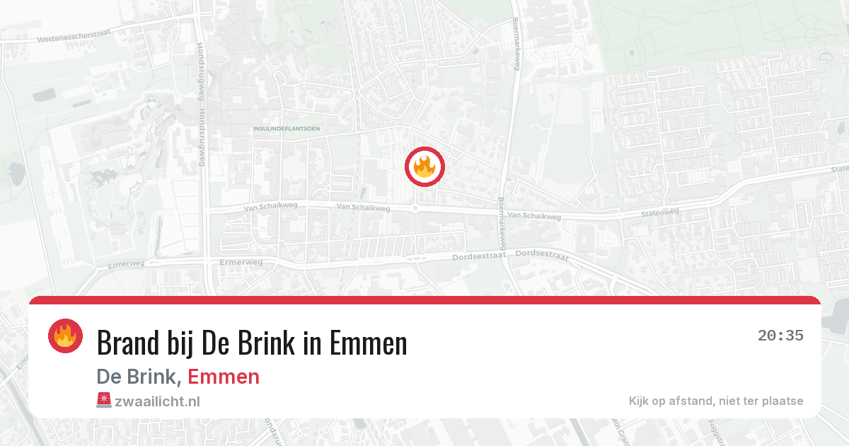 Brand bij De Brink in Emmen — 15 jun 2026