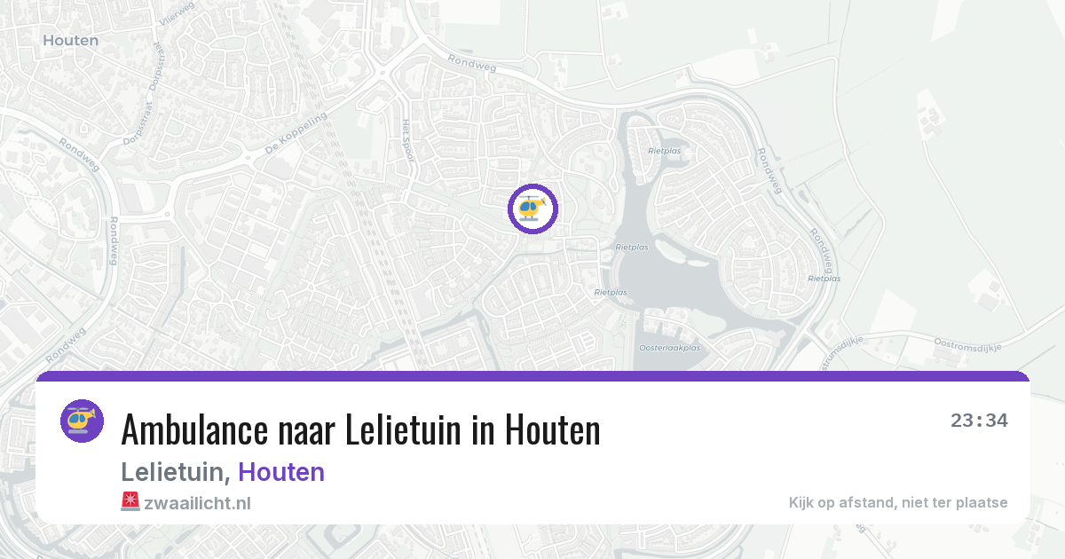 Ambulance naar Lelietuin in Houten — 11 aug 2026