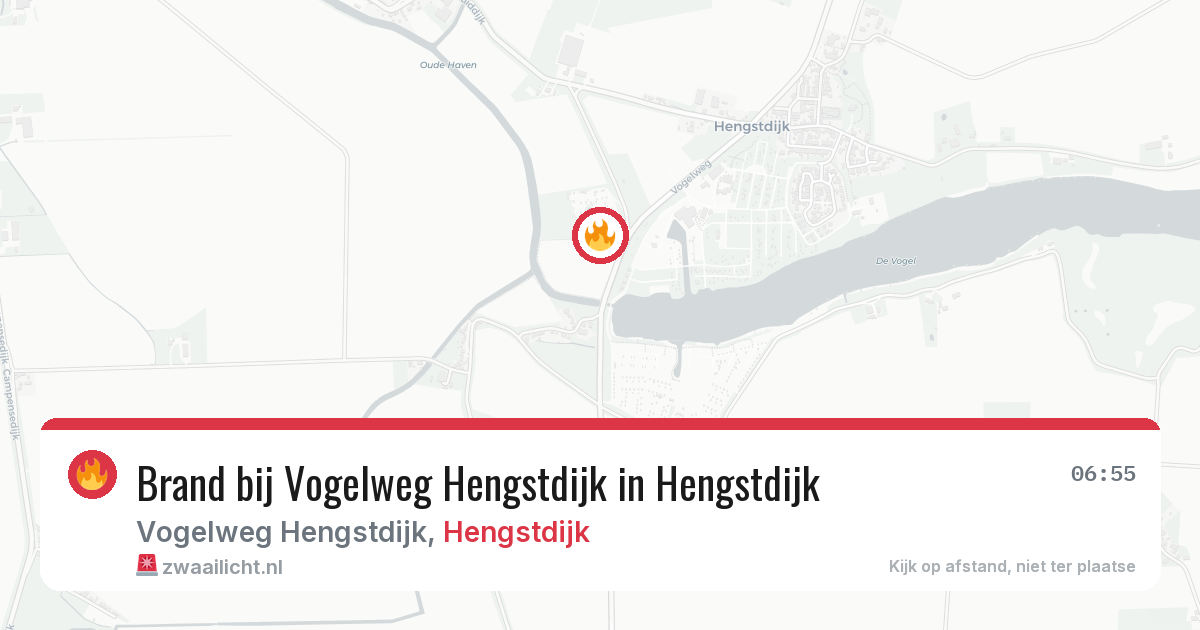 Brand bij Vogelweg Hengstdijk in Hengstdijk — 29 mrt 2026