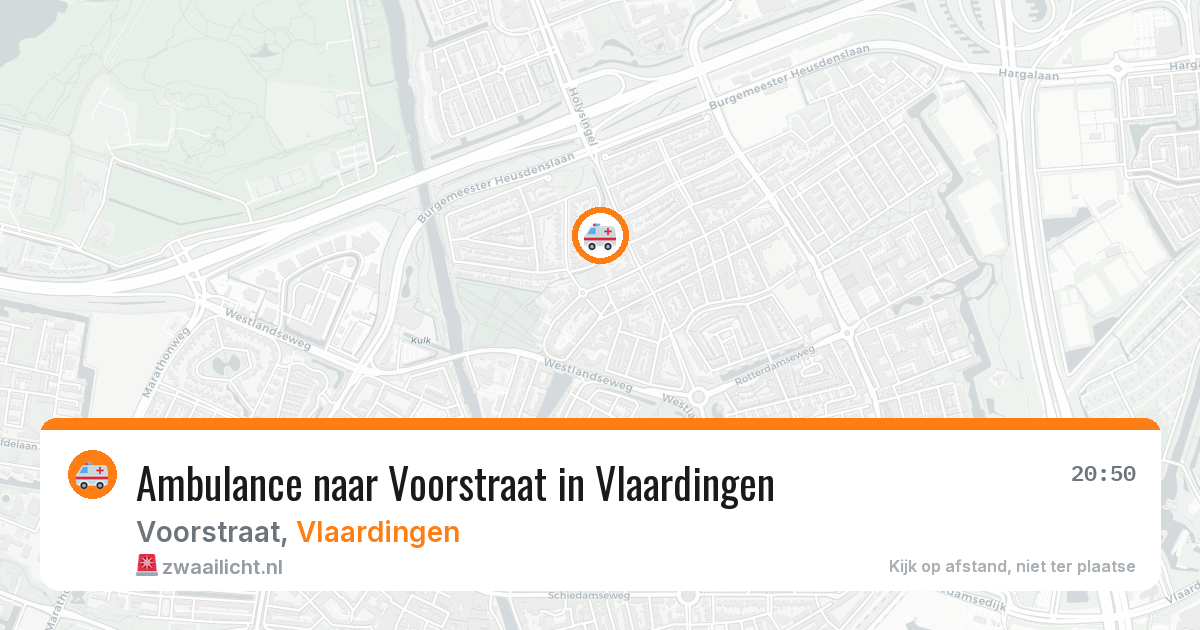 Ambulance naar Voorstraat in Vlaardingen — 6 aug 2026