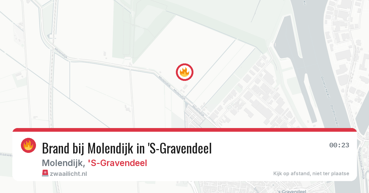 Brand bij Molendijk in 'S-Gravendeel — 3 aug 2026