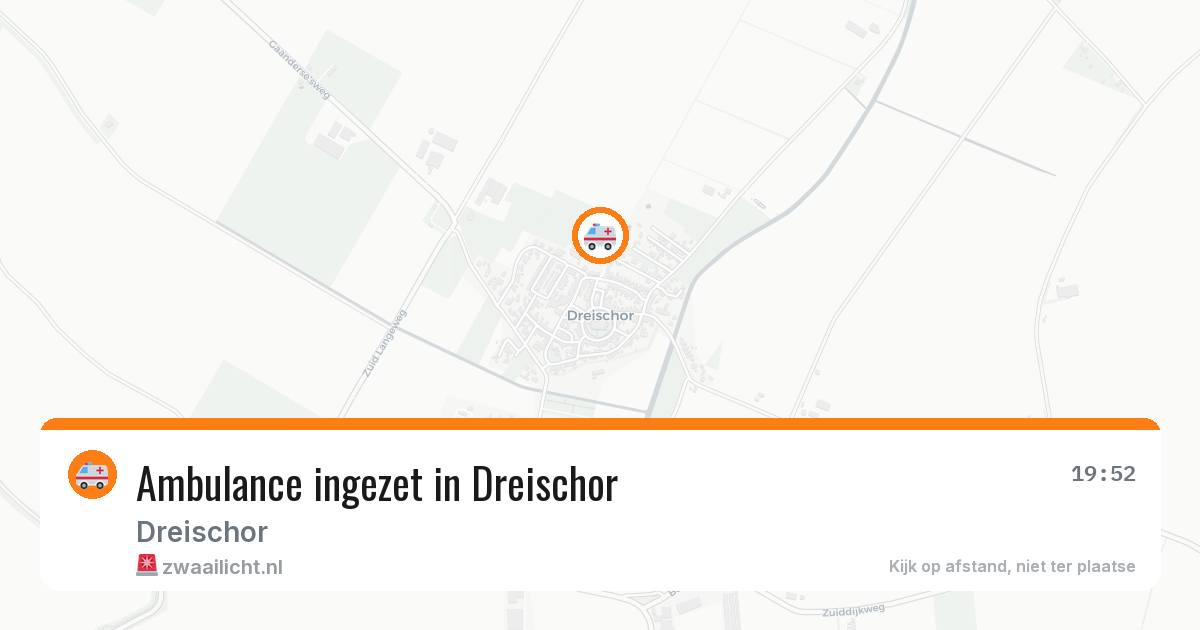 Ambulance ingezet in Dreischor — 6 aug 2026
