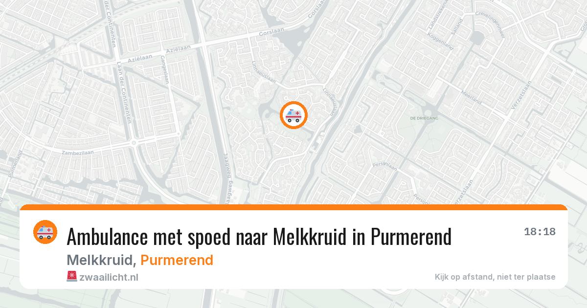 Ambulance met spoed naar Melkkruid in Purmerend — 9 mei 2026