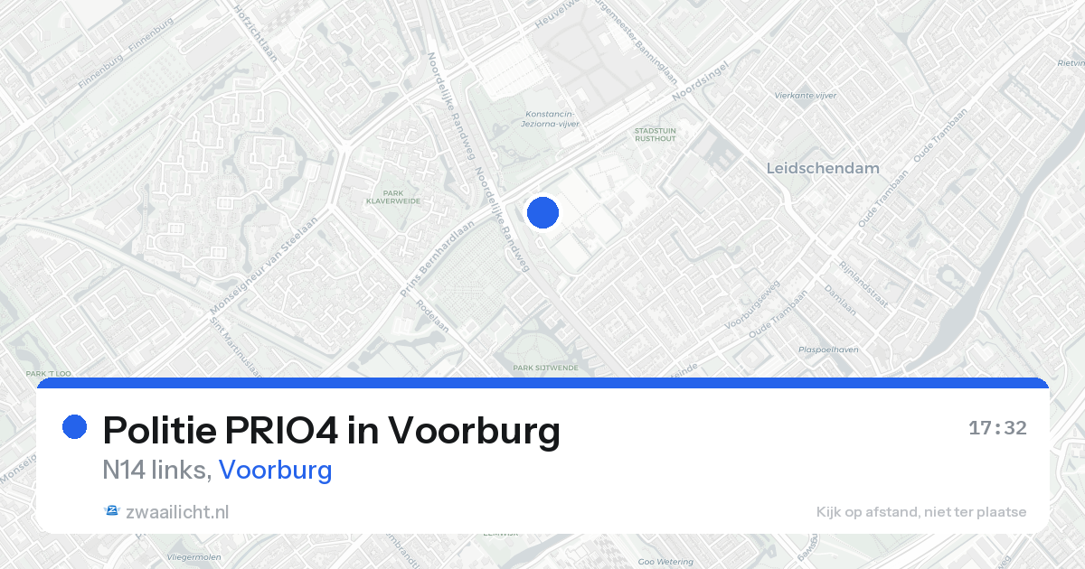 Politie PRIO4 in Voorburg — 25 aug 2026 | 🚨 Zwaailicht.nl