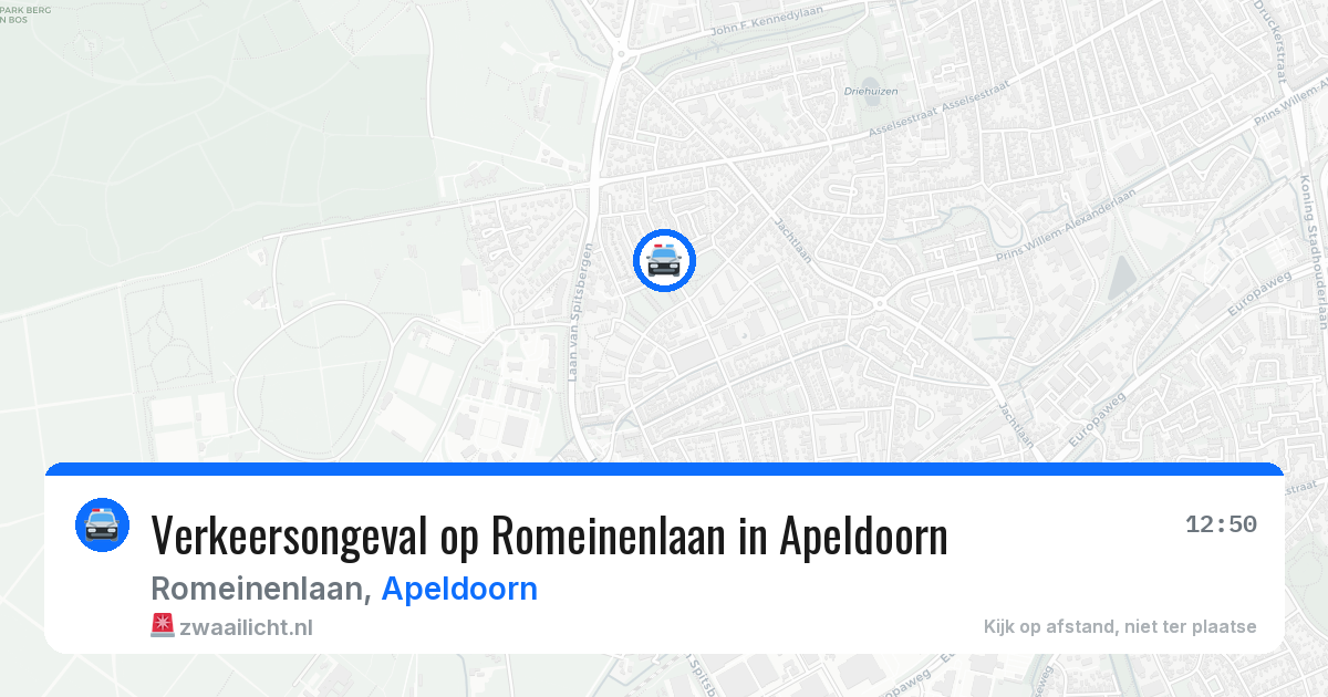 Verkeersongeval op Romeinenlaan in Apeldoorn — 29 mei 2026
