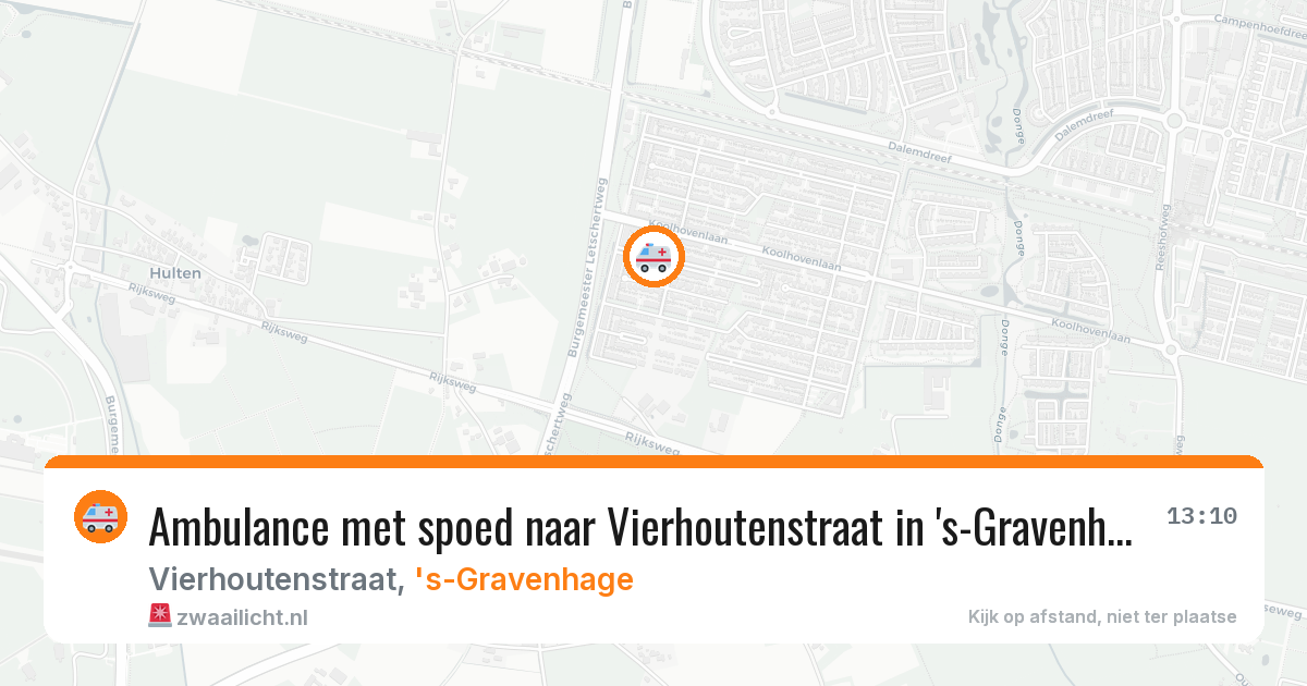 Ambulance met spoed naar Vierhoutenstraat in 's-Gravenhage — 15 feb 2026