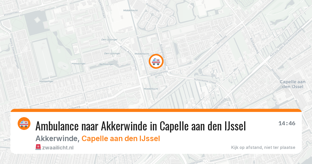 Ambulance naar Akkerwinde in Capelle aan den IJssel — 30 apr 2026