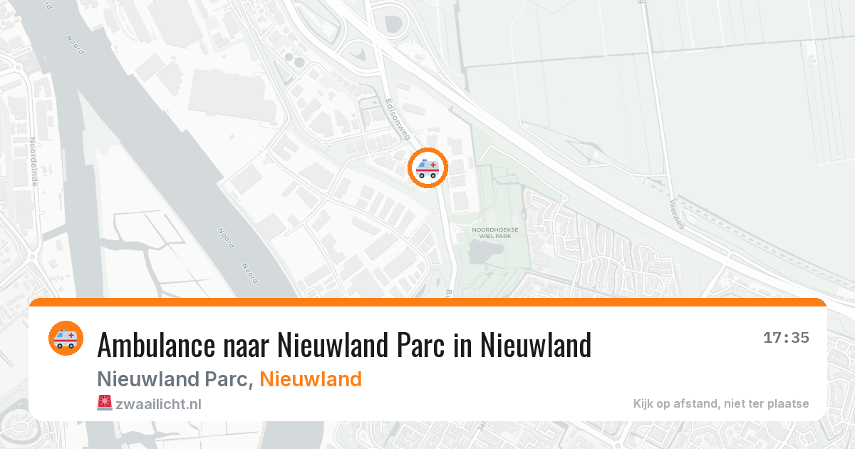 Ambulance naar Nieuwland Parc in Nieuwland — 23 apr 2026