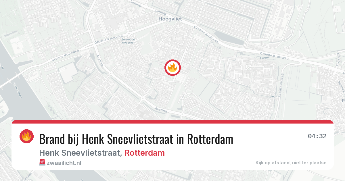 Brand bij Henk Sneevlietstraat in Rotterdam — 23 mei 2026