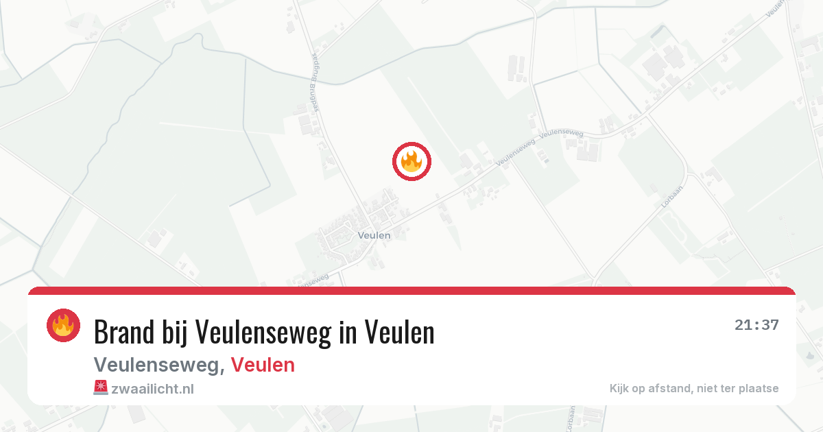 Brand bij Veulenseweg in Veulen — 26 mrt 2026