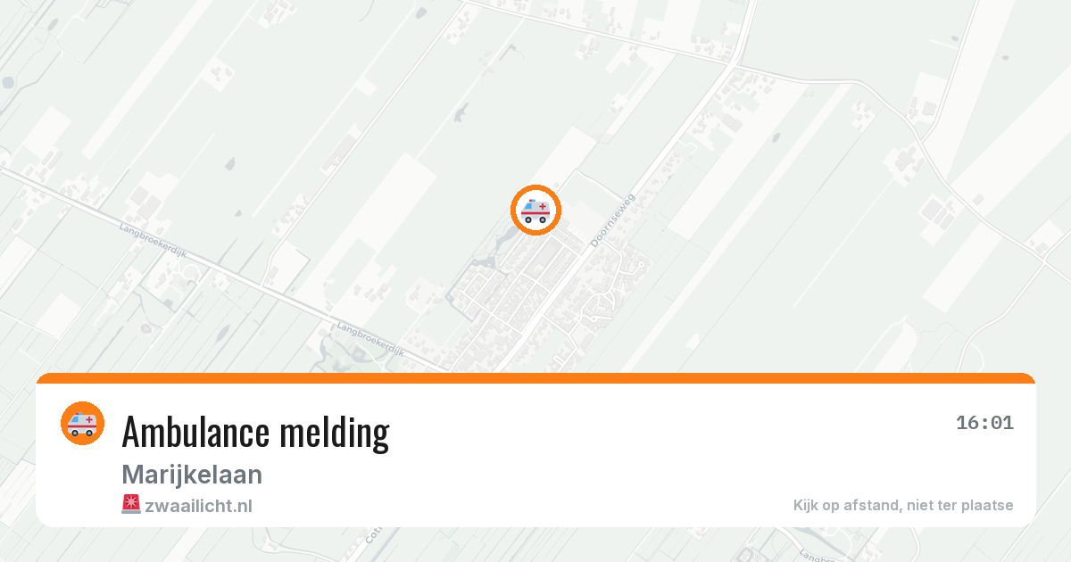 Ambulance melding — 1 jun 2026