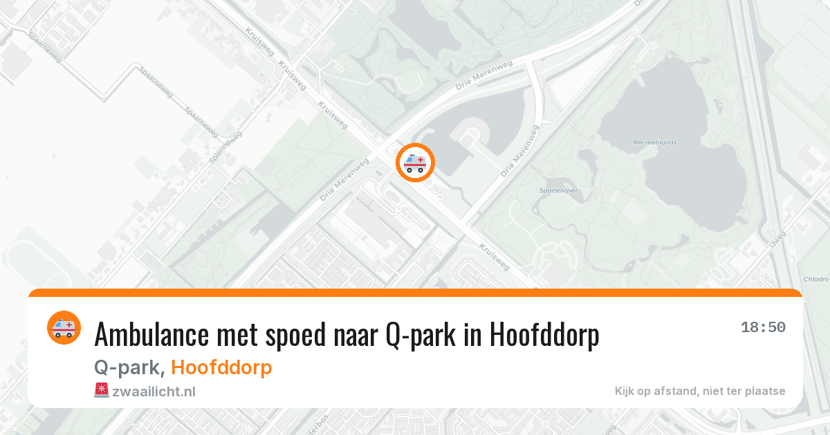 Ambulance met spoed naar Q-park in Hoofddorp — 31 mei 2026