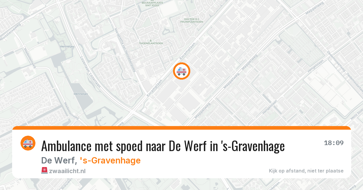 Ambulance met spoed naar De Werf in 's-Gravenhage — 10 jun 2026