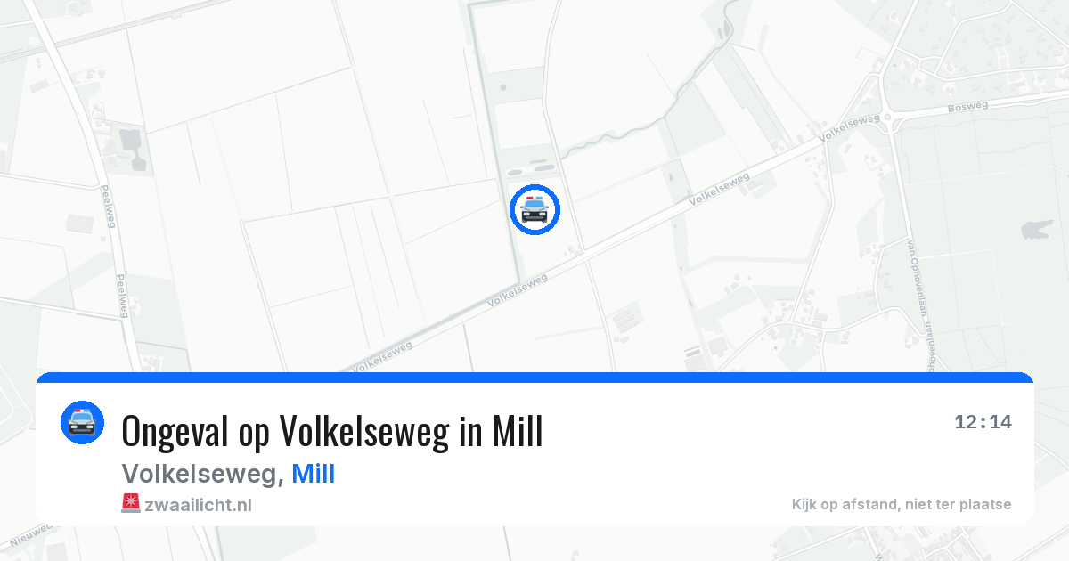 Ongeval op Volkelseweg in Mill — 23 feb 2026