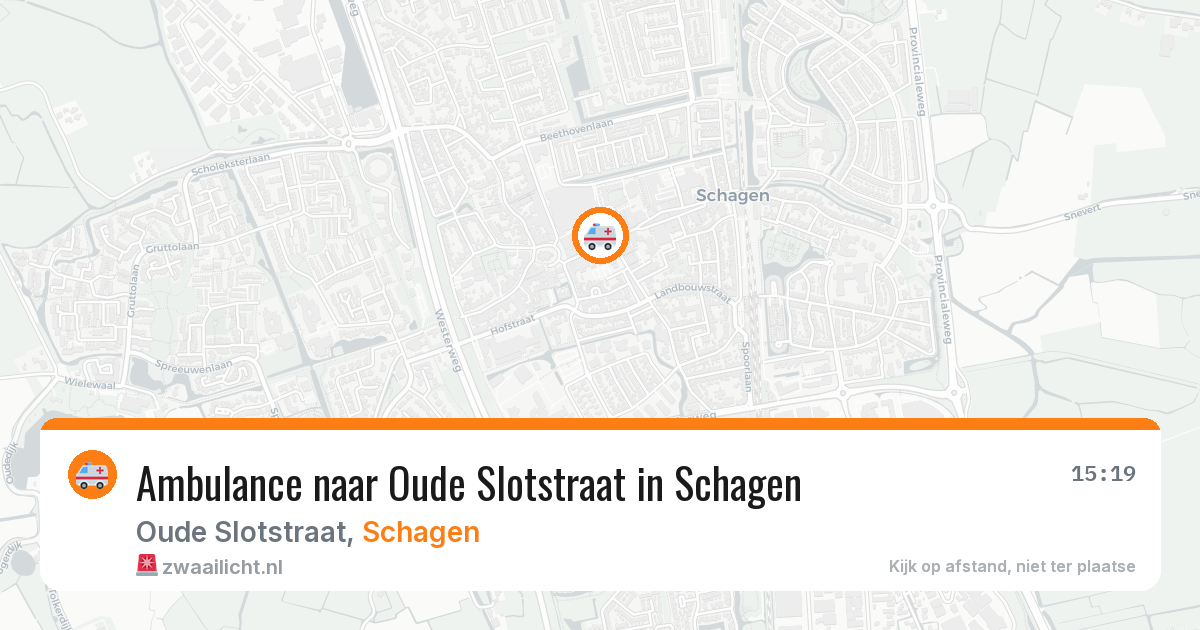 Ambulance naar Oude Slotstraat in Schagen — 27 mei 2026