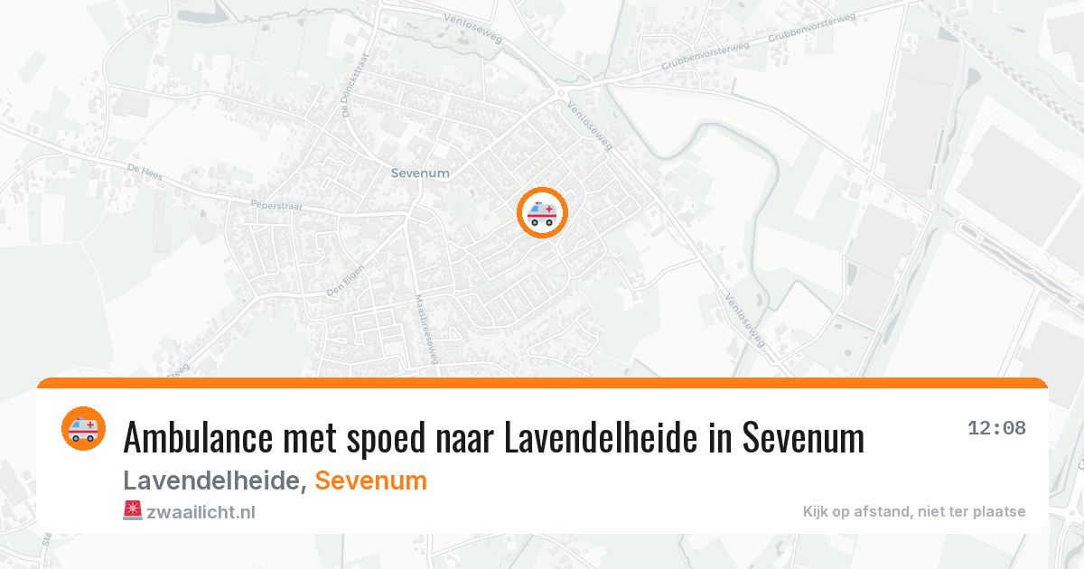Ambulance met spoed naar Lavendelheide in Sevenum — 4 jul 2026