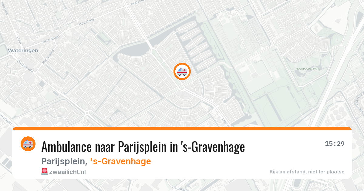 Ambulance naar Parijsplein in 's-Gravenhage — 12 aug 2026