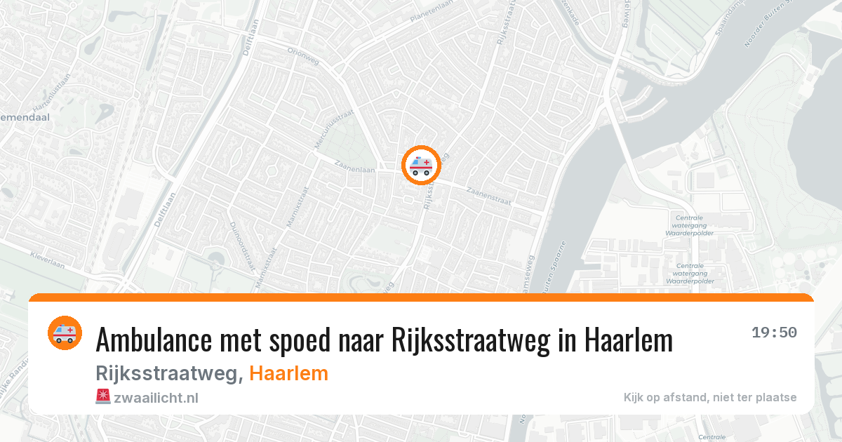 Ambulance met spoed naar Rijksstraatweg in Haarlem — 13 jul 2026