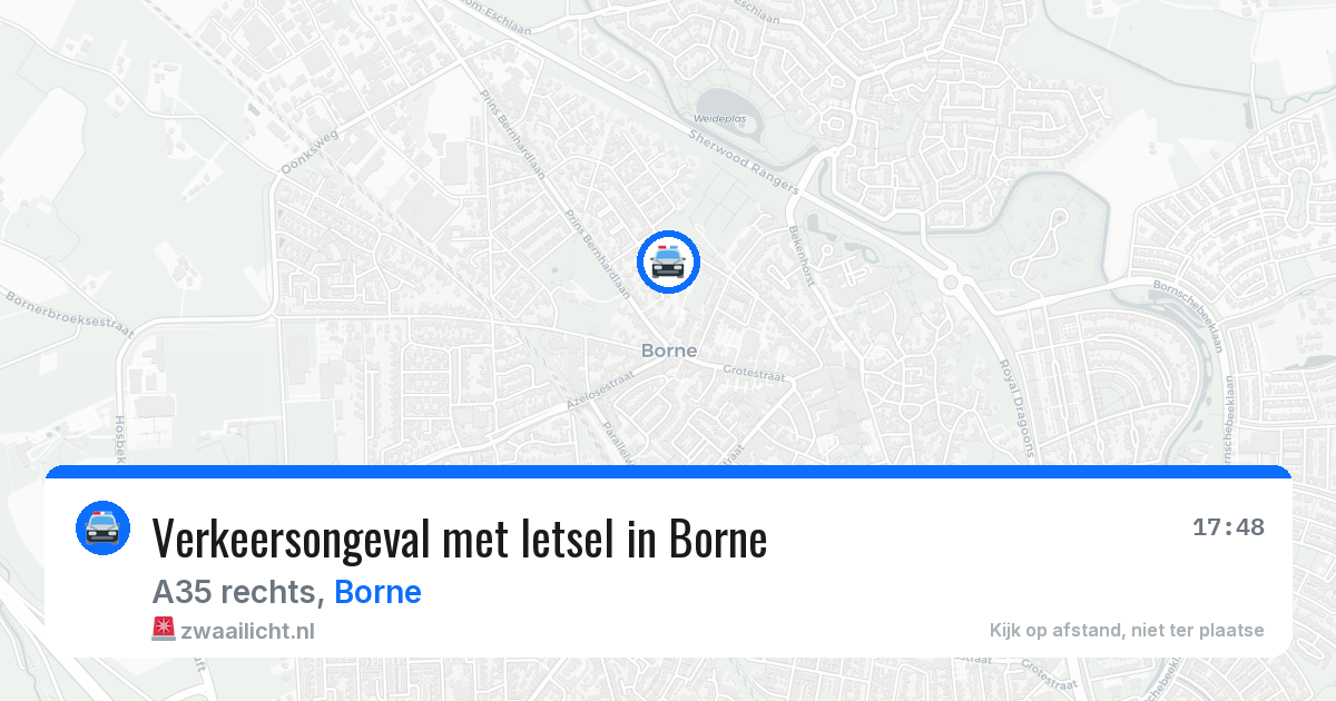 Verkeersongeval met letsel in Borne — 18 jun 2026