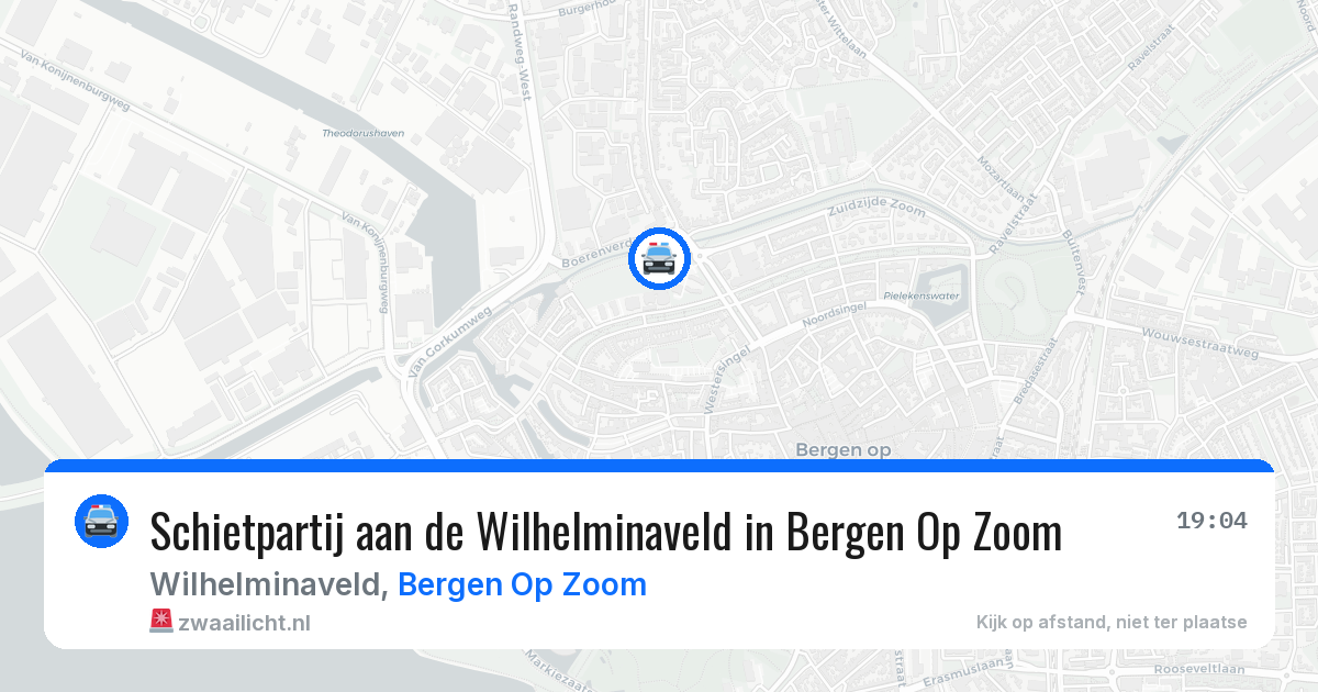Schietpartij aan de Wilhelminaveld in Bergen Op Zoom — 14 jun 2026