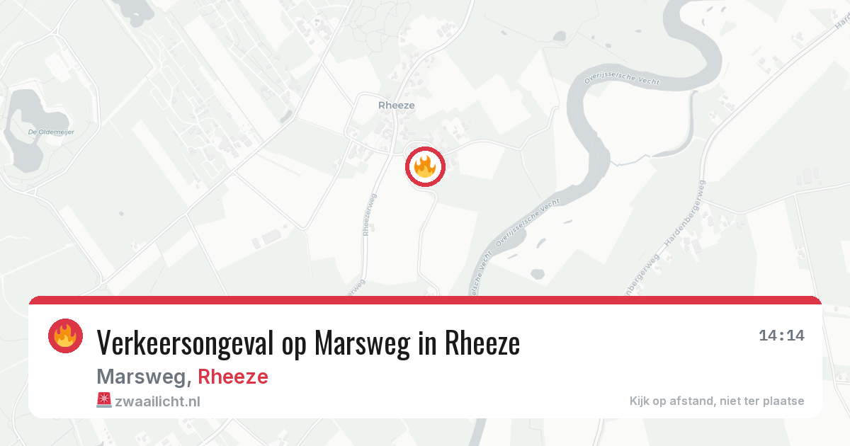 Verkeersongeval op Marsweg in Rheeze — 13 jun 2026