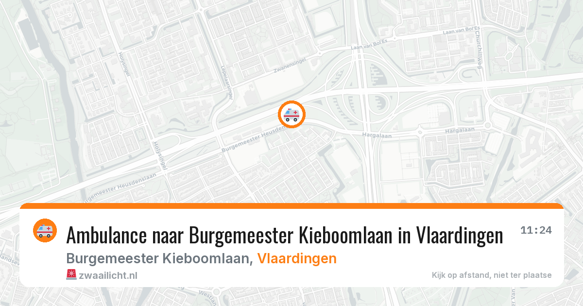 Ambulance naar Burgemeester Kieboomlaan in Vlaardingen — 5 jul 2026