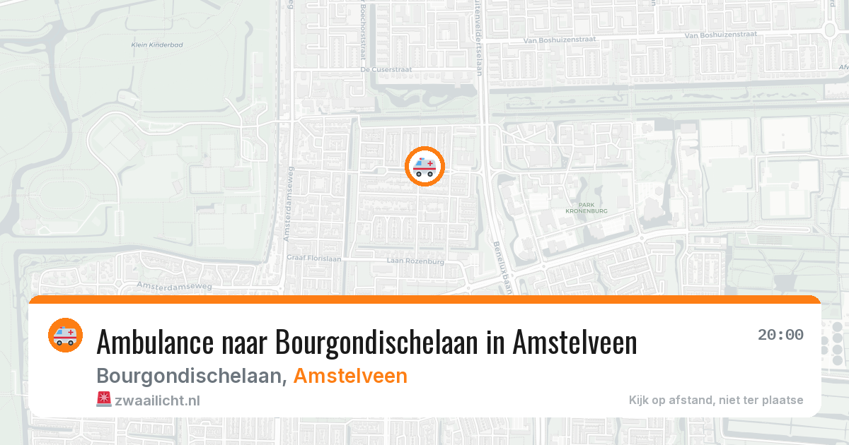 Ambulance naar Bourgondischelaan in Amstelveen — 26 jun 2026