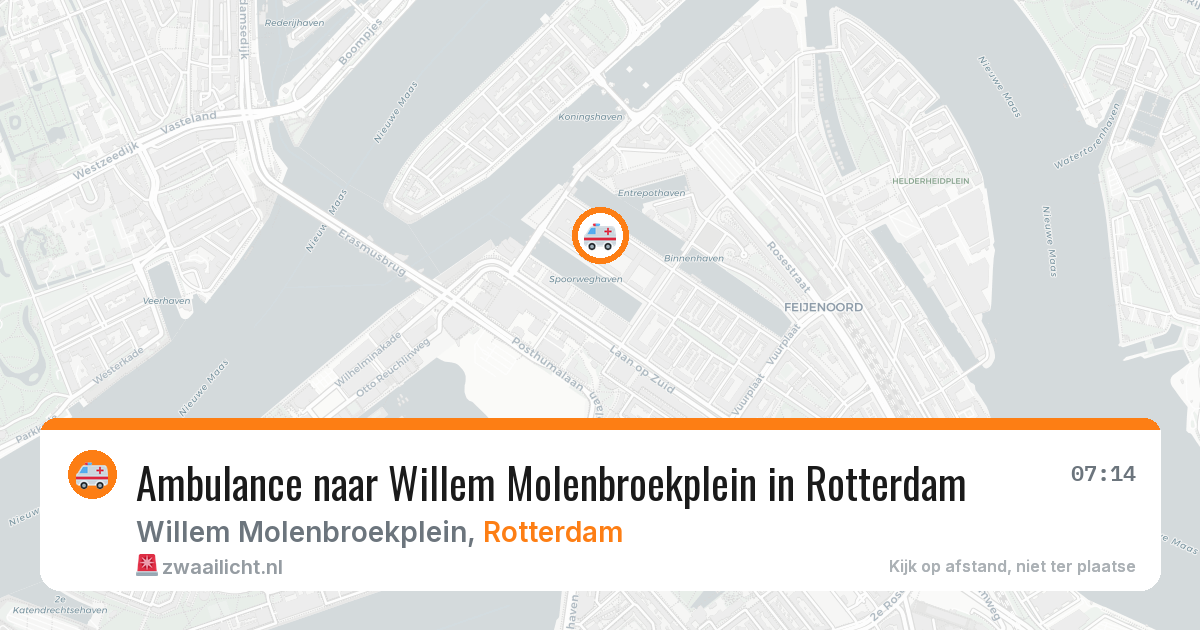 Ambulance naar Willem Molenbroekplein in Rotterdam — 2 jul 2026