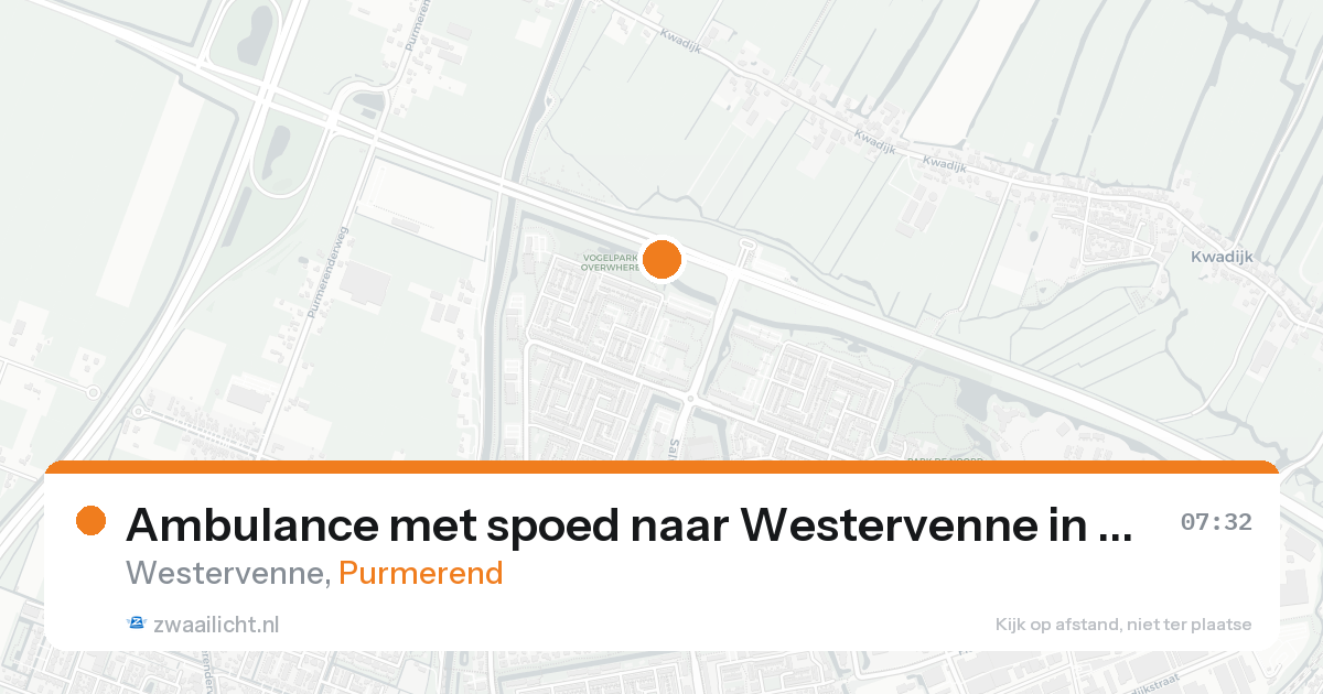 Ambulance met spoed naar Westervenne in Purmerend — 28 mei 2026