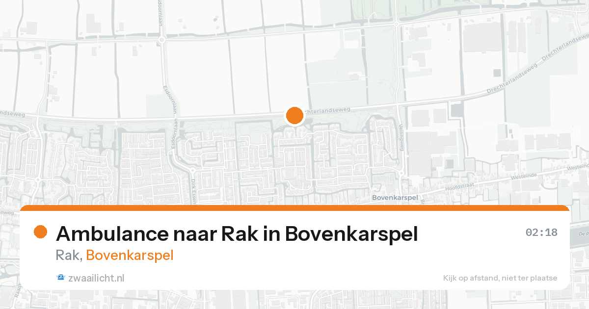 Ambulance naar Rak in Bovenkarspel — 23 aug 2026