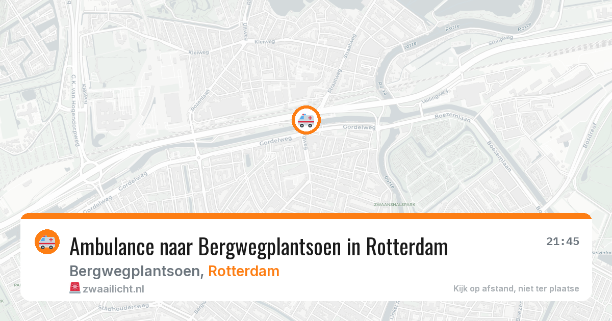 Ambulance naar Bergwegplantsoen in Rotterdam — 12 feb 2026
