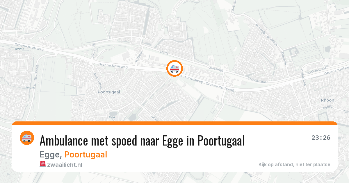 Ambulance met spoed naar Egge in Poortugaal — 28 jan 2026