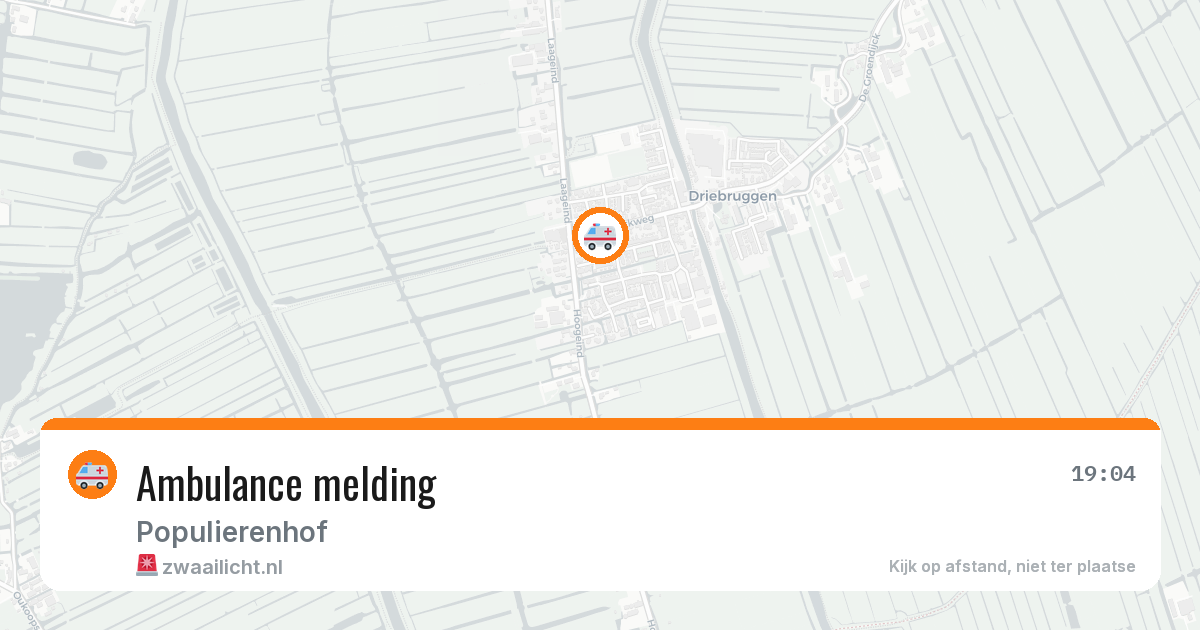 Ambulance melding — 29 jan 2026