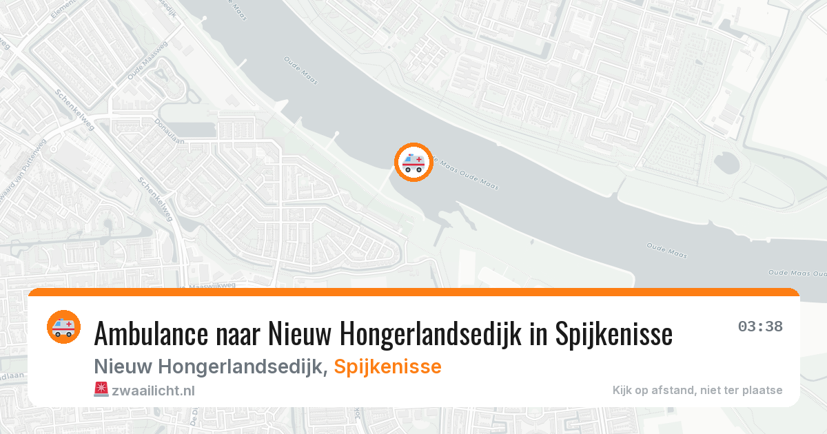 Ambulance naar Nieuw Hongerlandsedijk in Spijkenisse — 9 jul 2026