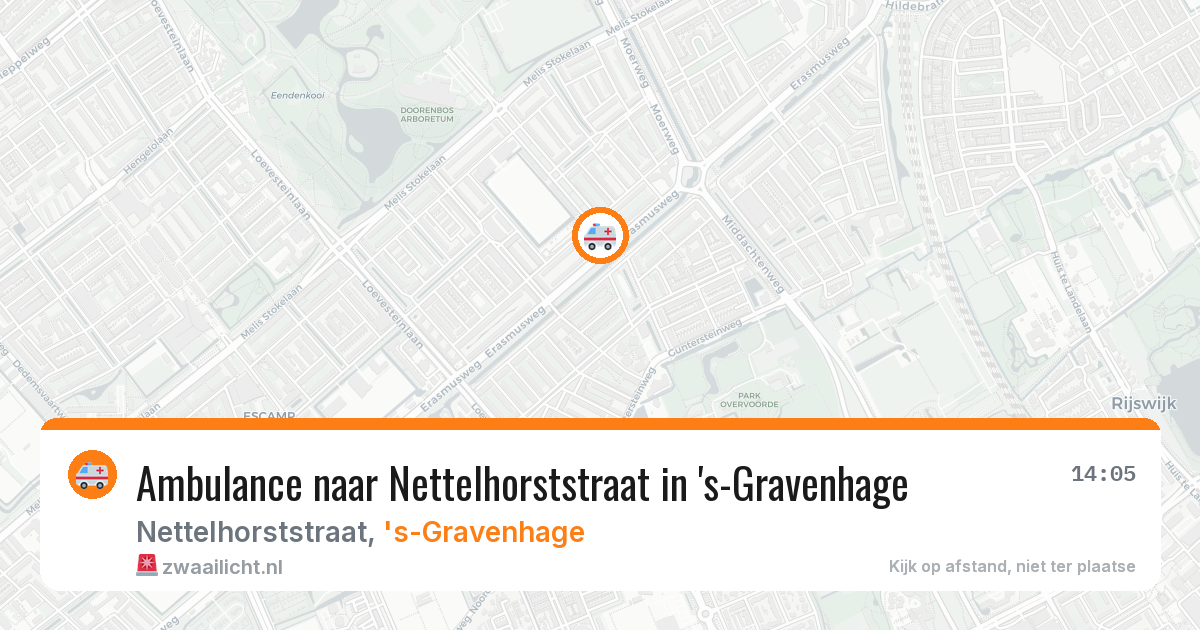 Ambulance naar Nettelhorststraat in 's-Gravenhage — 30 mei 2026
