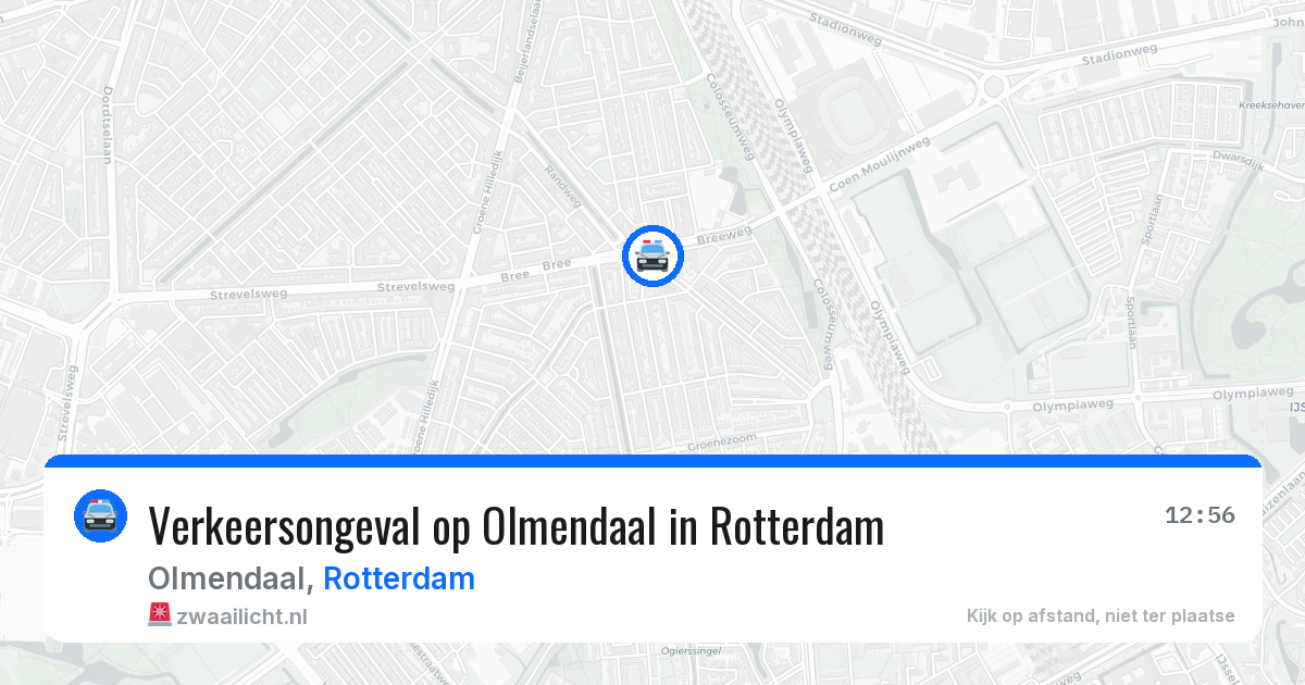 Verkeersongeval op Olmendaal in Rotterdam — 24 jun 2026