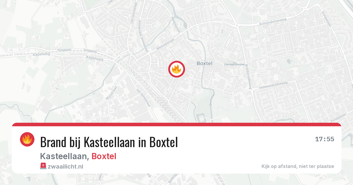 Brand bij Kasteellaan in Boxtel — 5 mei 2026