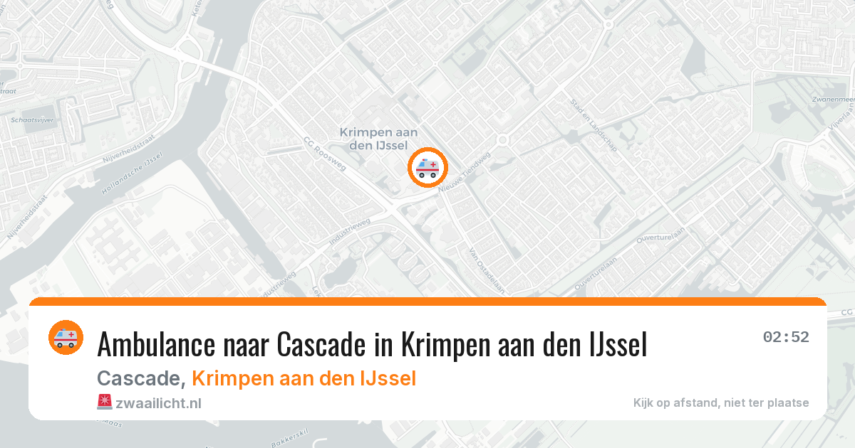 Ambulance naar Cascade in Krimpen aan den IJssel — 27 mei 2026
