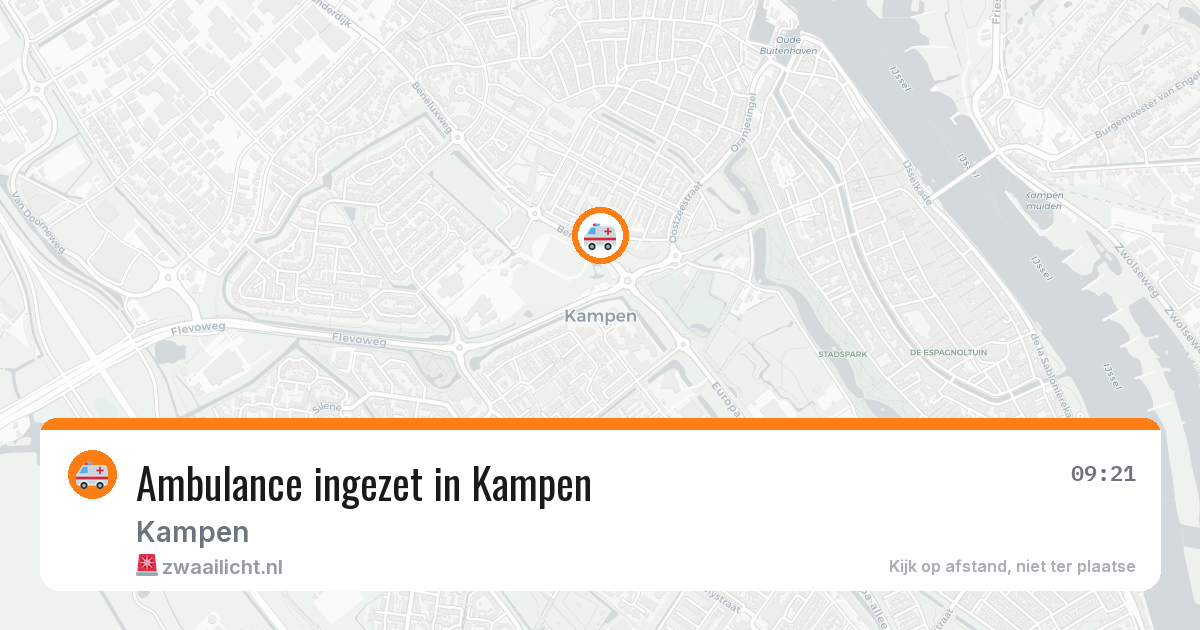 Ambulance ingezet in Kampen — 25 mrt 2026