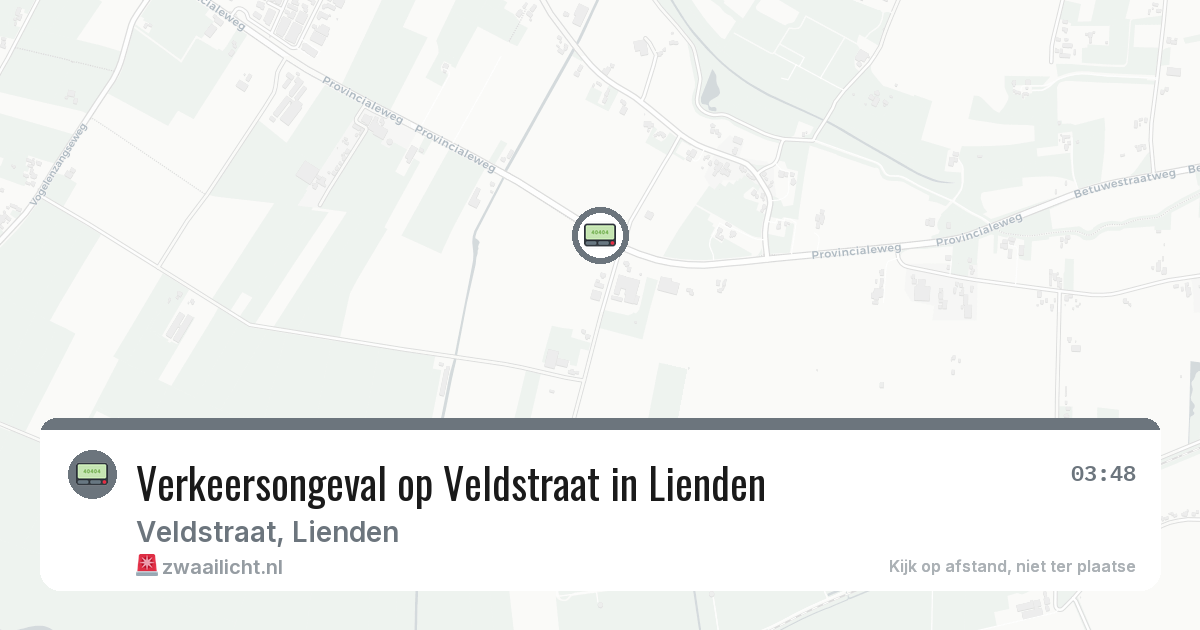 Verkeersongeval op Veldstraat in Lienden — 24 mei 2026