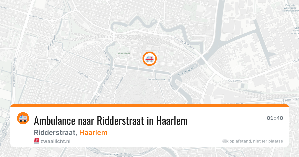 Ambulance naar Ridderstraat in Haarlem — 11 jul 2026